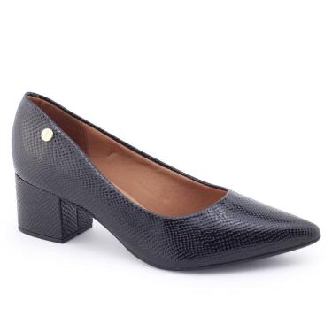 Imagem de Sapato Feminino Vizzano 1220.315 Bico Fino Salto Bloco