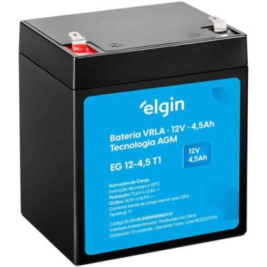 Imagem de Bateria Selada 12v Chumbo Vrla 4,5ah, Elgin, 82312