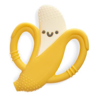 Imagem de Mordedor de bebê de silicone em forma de banana Itzy Ritzy com alças