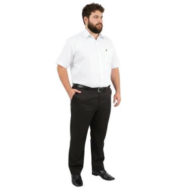 Imagem de Calça social masculina plus size - DEMORGAN, Preto, 56