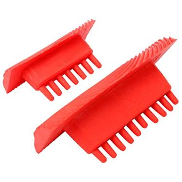 Imagem de Ferramenta de grão de madeira DIY, 2 peças de pincel de textura de pintura de borracha para decoração de arte de parede, chão de móveis, quarto, explore infinitas possibilidades, alcance efeitos de