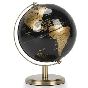 Imagem de Globo Terrestre Giratório, Globo Terrestre Decorativo, Enfeite de Mesa, Enfeite Educativo para Mesa Presente