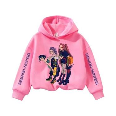 Imagem de Moletom Teenage KPop Demon Hunters Y2K De Manga Comprida, Roupa Casual