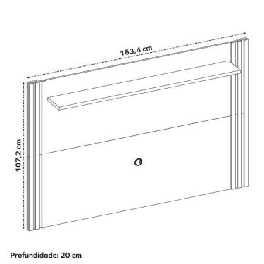 Imagem de Conjunto Para Sala Rack Nt1175 E Painel Nt1375 Para Tv Até 60 Freijó/offwhite Notável Móveis Freijó Trend/off White Tx