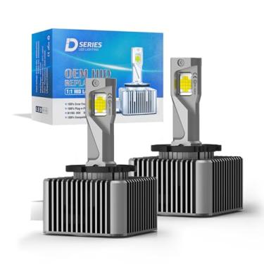 Imagem de Lâmpada LED D1s 7000K Luz Branca Intensa - LED D1s Canbus Sem Erro - Substituição de Lâmpada de Farol Alto e Baixo Feixe Plug and Play (Pacote com 2 Unidades)