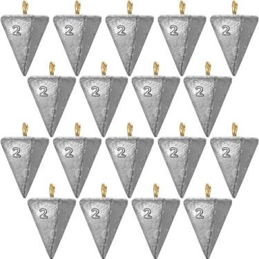 Imagem de Pesos de pesca Shimeyao Pyramid 18 peças 85g cada