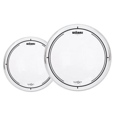 Imagem de Kit Pele W2 Target Tons E Surdo Hidráulica 10 12 Williams