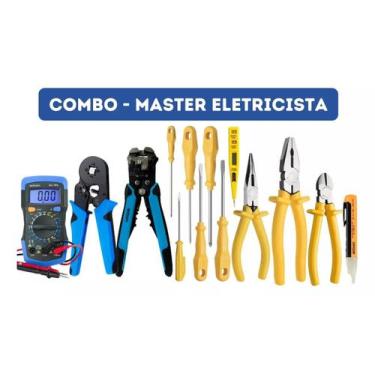 Imagem de Jogo Ferramentas Combo Eletricista Master 1000v - 14 Peças - TRAMONTIN