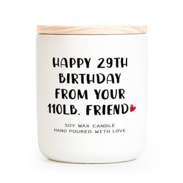 Imagem de Presentes de aniversário engraçados para mulheres - Vela de cera de soja lavanda feita à mão 200 ml - Presentes de aniversário de 30, 40, 50, 60 e 70 anos para mulheres, amigas, irmãs, ela, melhores