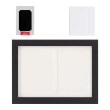 Imagem de BLWOTMOR Kit para Impressão de Mãos E Pés, Almofada de Tinta, Moldura para Fotos, Decoração para Casa, Porta-Retrato, Lembrança para Recém-Nascidos, Presente P, Preto, Tamanho real