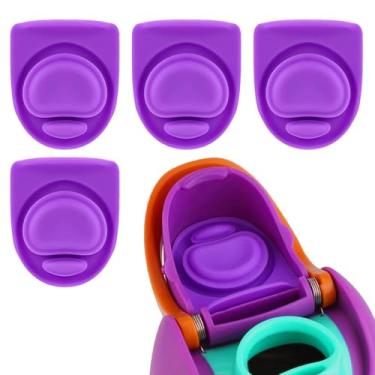 Imagem de ZONBBEE 4 peças de rolha de substituição de vedação de borracha para Owala FreeSip 680.4 g 947.2 g, tampa de tampa de vedação de silicone superior acessórios de peças de reposição compatíveis com