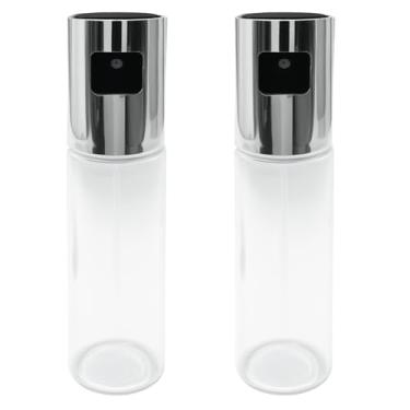 Imagem de Kemcatui Pulverizador de óleo de 100 ml para cozinhar, pacote com 2 garrafas reutilizáveis de azeite de oliva de grau alimentício para fritadeira a ar, salada, churrasco, assar, assar