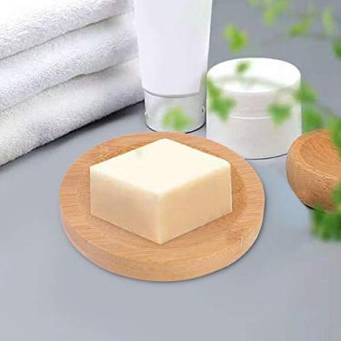 Imagem de GLOGLOW Saboneteira Saboneteira de Madeira, Madeira de Carvalho Vermelho Natural, Resistente à água, Design de Drenagem à Prova de Mofo, Bandeja de Sabão Elegante para Banheiro, Armazenamento de