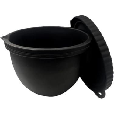 Imagem de Forros de tigela de silicone para misturadores KitchenAid de 5 litros - espessos e podem ser colocados na vertical, não dobráveis - antiderrapantes com tampas, inserção resistente ao calor, fácil de