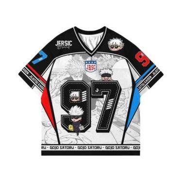 Imagem de Camiseta Unissex Oversize Estilo Y2K Coreano Com Estampa De Futebol Am