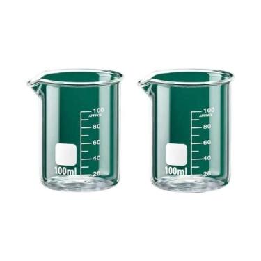Imagem de Conjunto De 2 Copos Medidores De Vidro Borossilicato De Alta Qualidade