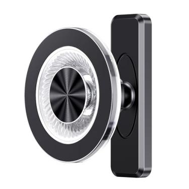 Imagem de GBEAST Suporte de telefone magnético para carrinho de golfe compatível com MagSafe para iPhone 12-17 Series, suporte de telefone com ímãs N52 para EZGO/Club Car/Yamaha, acessórios de golfe de rotação