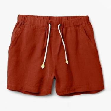 Imagem de Short de Linho Premium Bermuda Masculina Moda Praia Luxo-Masculino