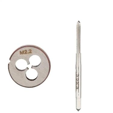 Imagem de Conjunto de 2 peças de torneira e matriz métricas para roscas de parafuso de máquina à direita M1-M3.5, ferramentas de rosqueamento de precisão, M1,2 x 0,25, ideal para metal e marcenaria