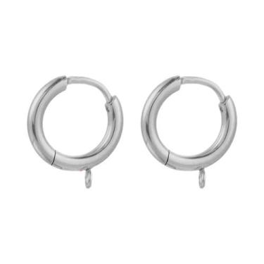 Imagem de Ganchos De Brinco Banhados a Ouro 10pcs Fios De Aço Inoxidável Em Form