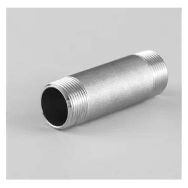 Imagem de 3/20.3 cm NPT macho 304 aço inoxidável 100 mm comprimento barril bocal forjado encaixe de tubulação 2000 PSI água gás óleo DWBPGVUN