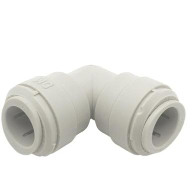 Imagem de Cotovelo macho 1/10.2 cm 3/20.3 cm 1/5.1 cm conector de encaixe rápido POM para filtro de purificador de água de aquário RO sistema de osmose reversa (12,7 mm-12,7 mm)