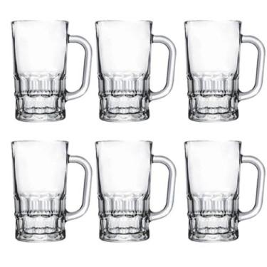 Imagem de Conjunto 6 Canecas Chopp Vidro 360Ml Class Home