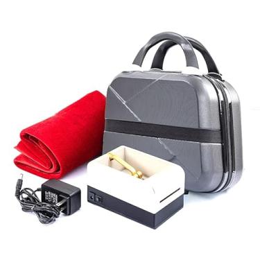 Imagem de Revendedor automático de cartas, ferramenta de negociação de cartas antitrapaça Uniersal Rotativa de 360° com toalha de mesa e máquina giratória de negociante de cartas de pôquer para UNO, Blackjack