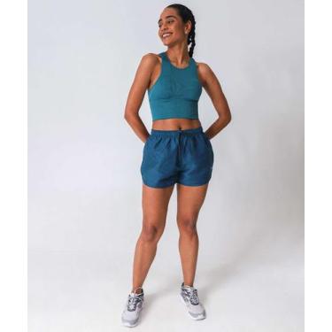 Imagem de Short Feminino Fitness Amarração Marisa Azul-74044, Azul, G