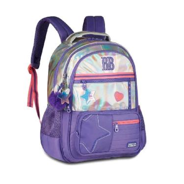 Imagem de MOCHILA REBECCA BONBON DE COSTAS HOLO SHINE 17,5 RB27017-Feminino