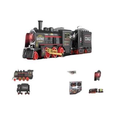 Imagem de Conjunto De Trem Elétrico De Natal Para Crianças Com Luzes E Música, D