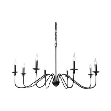 Imagem de Lustre De Teto Retro Preto E Dourado Estilo Americano Vintage Para Sal