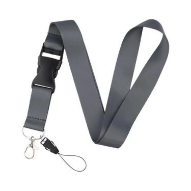 Imagem de Cordão De Pescoço Macaron Cor Pura Para Chaveiro, Porta-Crachá E Acess