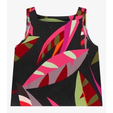 Imagem de Regata Feminina Viscose Khyara Rovitex Preto, G, Preto