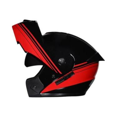 Imagem de Capacete Modular Para Motocicleta Aprovado Pelo DOT Com Lente Dupla E 