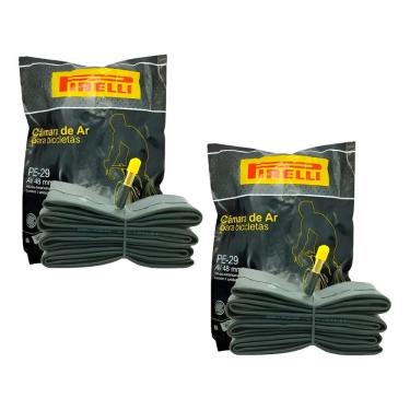 Imagem de Par Câmara Ar Pirelli Bike Aro 29 Americana Bico Grosso 48Mm