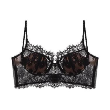 Imagem de Sexy renda francesa novo sutiã de tiras, roupa interior sem costas, su