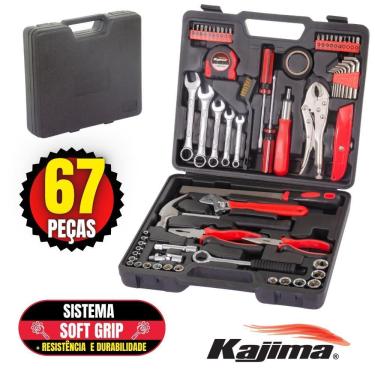 Imagem de Ferramentas Kajima Jfh67p De 67 Peças C/ Maleta Plástica
