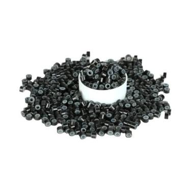 Imagem de 500 Peças De Anéis De Silicone Micro Link De 5mm E 3mm Para Extensões 