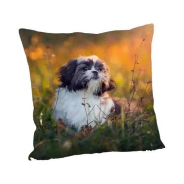 Imagem de Capa De Almofada Para Cachorro Shih Tzu, Capa Decorativa Moderna Para 