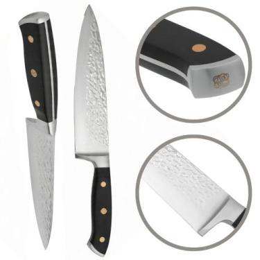 Imagem de Faca de Chef Profissional 8" Lâmina Martelada Linha Masterchef Isa Sch