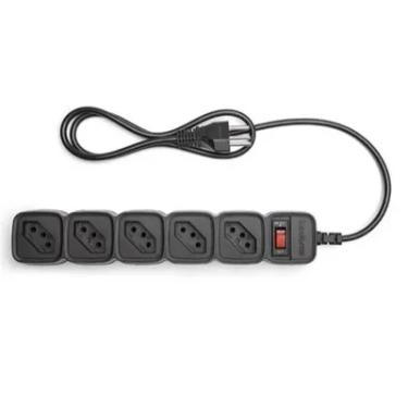 Imagem de Protetor Eletrônico Intelbras com 5 Tomadas - EPE 205 Preto