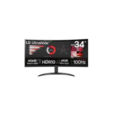Imagem de Monitor Curvo 34” LG UltraWide WQHD 34WR50QK-B 100Hz HDR10 Preto