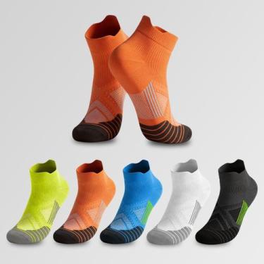 Imagem de Kit 3 Meias AF Esportiva de Corrida Poliamida Fina Com Compressão Cano