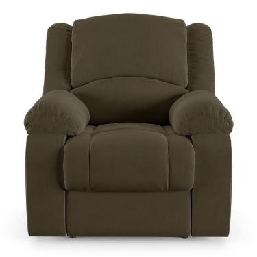Imagem de Poltrona Do Papai Reclinável Sala De Cinema Barcelona Elétrica Usb Veludo Verde Esmeralda