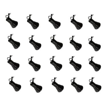 Imagem de Kit 20 Spot Trilho Perfilado Eletro calha Par20 Bulbo OL3