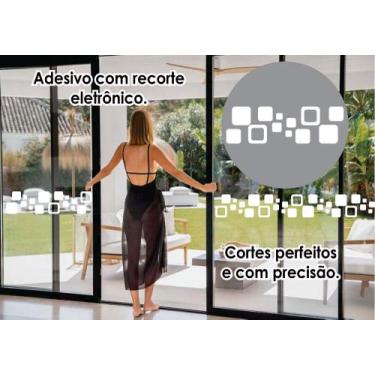 Imagem de Pelicula Faixa Vidro Blindex Porta Janela Sinalizar Decorar Parede Bra