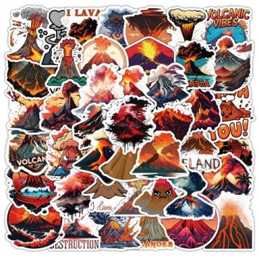 Imagem de Adesivos Volcanos Eruptions em vinil impermeável Anime x50 - yiweisai