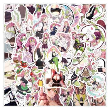 Imagem de Adesivos Demons Slayers Kanrojis Mitsuris à prova d'água 52 unidades -