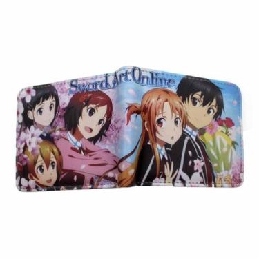 Imagem de Carteira Anime Characters Carteira fina dobrável em couro PU - Yiweisa